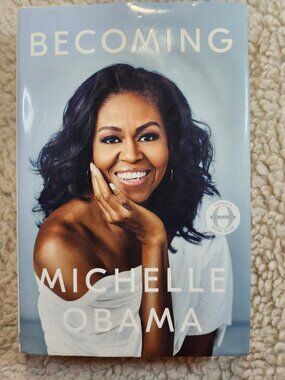 Becoming Michelle Obama Hardcover First Edition 2018 Autobiography Crown With DJ